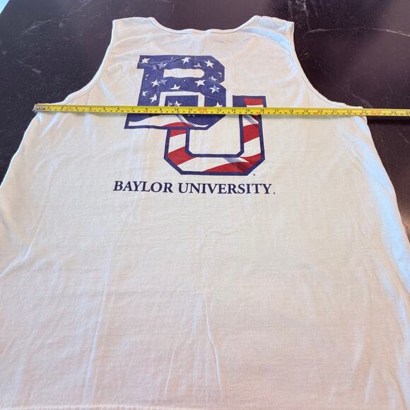 Baylor University Comfort Colors 100% Cotton Americana men's Lg Tank - Picture 8 of 9